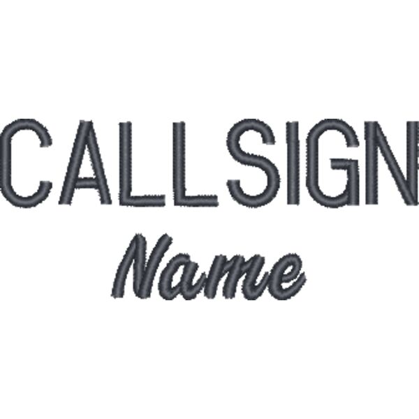 Call over Name   dark text for light shirts Thumbnail